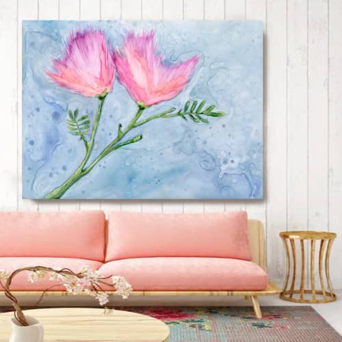 Albizia Silk | Prints by Brazen Edwards Artist. Item made of canvas & paper