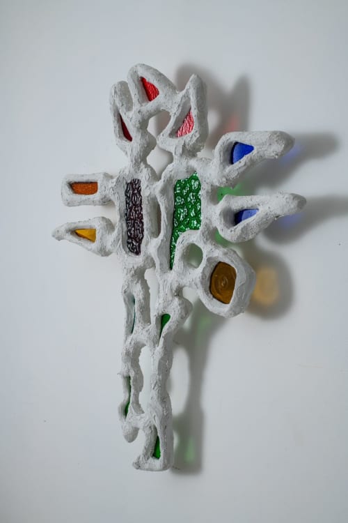 Stained Glass Cross | Sculptures by Shawn Button