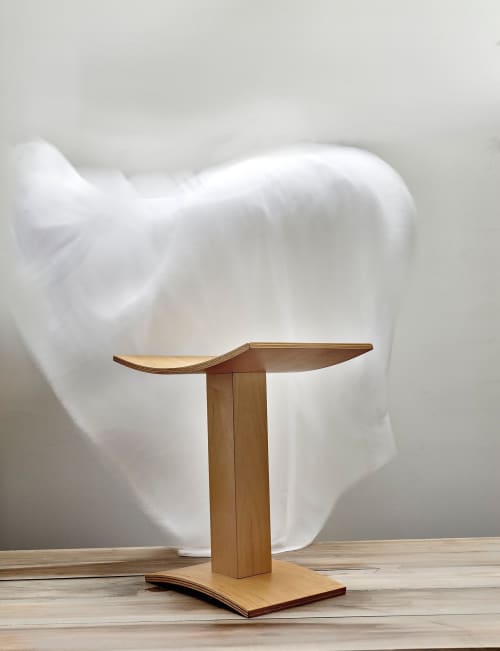 AILE Stool | Chairs by VANDENHEEDE FURNITURE-ART-DESIGN. Item made of maple wood works with minimalism & japandi style