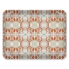 Decorative Tray: Mirror, Rust | Decorative Objects by Philomela Textiles & Wallpaper. Item made of synthetic