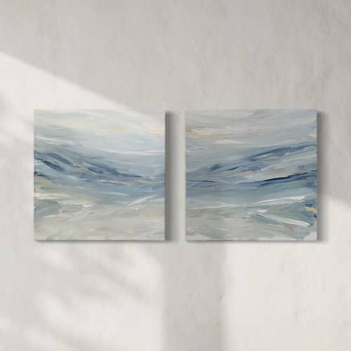 Positano I & II | Oil And Acrylic Painting in Paintings by Teodora Guererra Fine Art