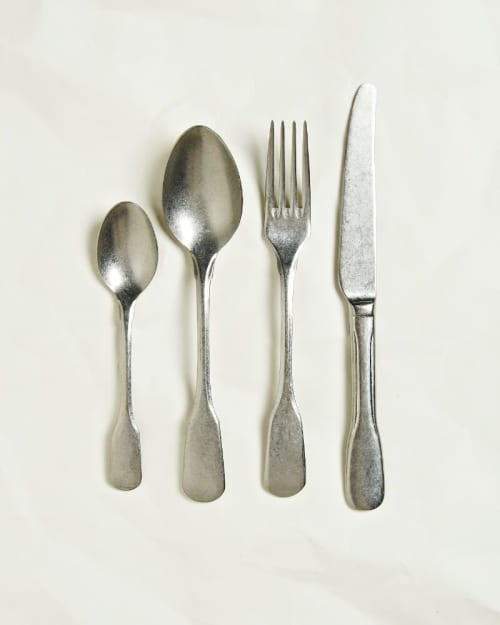 Vintage Style Cutlery Set | Utensils by Barton Croft. Item made of steel works with country & farmhouse & japandi style