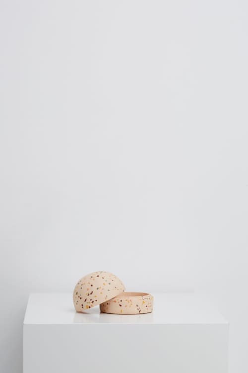 Terrazzo Dome Keepsake Box | Decorative Box in Decorative Objects by Capra Designs