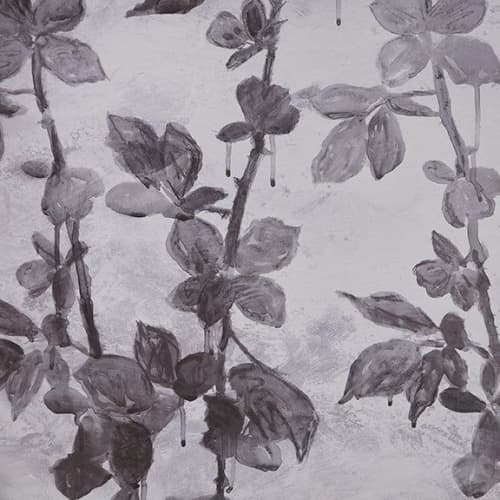 Blackberry Brambles Black and White Wallpaper | Wall Treatments by Stevie Howell