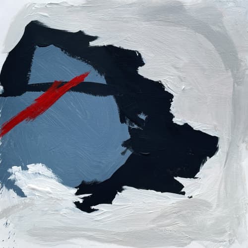 Abstract on paper | Oil And Acrylic Painting in Paintings by Lizzie DiSilvestro. Item composed of paper and synthetic in art deco style