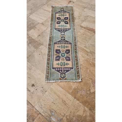 1970s Vintage Turkish Wool Runner 1'10'' X 6'2'' | Area Rug in Rugs by Vintage Pillows Store