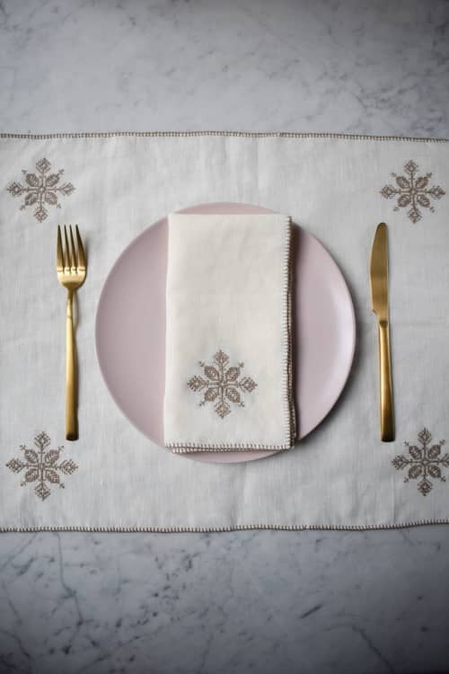 Azrou Placemat | Tableware by Folks & Tales. Item composed of cotton