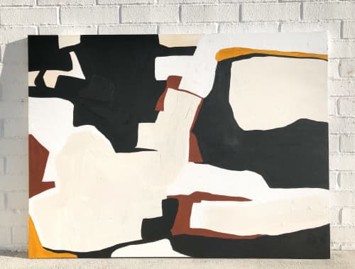 Weekender | Oil And Acrylic Painting in Paintings by Lizzie DiSilvestro. Item made of canvas works with art deco style