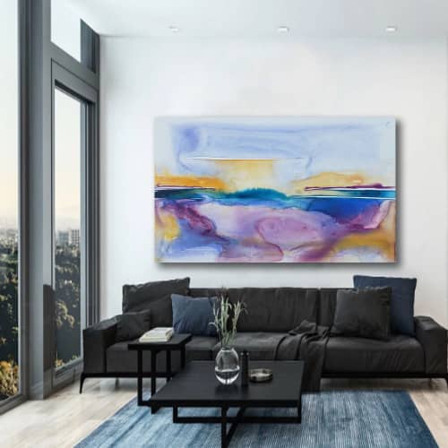 Crystal Blue Persuasion | Prints by Brazen Edwards Artist. Item composed of canvas & paper