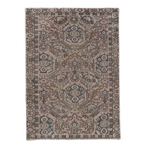 Vintage Caucasian Perpedil Rug 3'3'' x 4'6'' | Area Rug in Rugs by Vintage Pillows Store. Item made of cotton with fiber