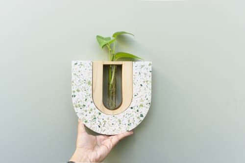 Calah Wall Planter | Vases & Vessels by Tropico Studio. Item made of glass