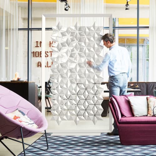 Freestanding room divider Facet 136 x 219cm | Decorative Objects by Bloomming, Bas van Leeuwen & Mireille Meijs | Strijp-S in Eindhoven. Item composed of synthetic
