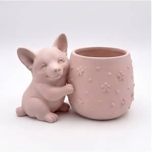 Cute Welsh Corgi Planter | Plant Stand in Plants & Landscape by Kimi Craft Corner