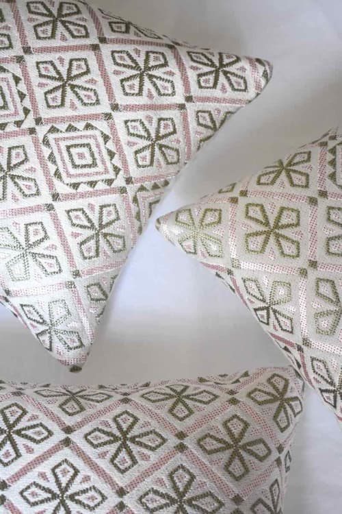 Jana Pillow | Sham in Linens & Bedding by Folks & Tales. Item made of fabric with fiber