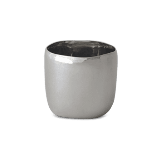 Cuadrado Small Vessel In Stainless Steel | Vase in Vases & Vessels by Tina Frey. Item made of steel with synthetic