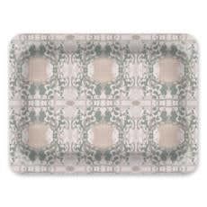 Decorative Tray: Mirror, Seafoam Green | Decorative Objects by Philomela Textiles & Wallpaper. Item made of synthetic