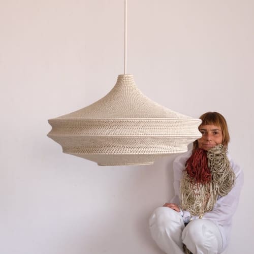 Saint VII Crochet Pendant Lamp | Pendants by Hamimi