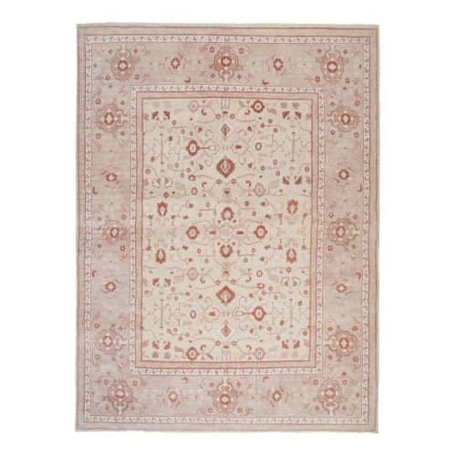 Hand Knotted Contemporary Large Turkish Oushak Rug with Mid | Area Rug in Rugs by Vintage Pillows Store. Item composed of wool and fiber