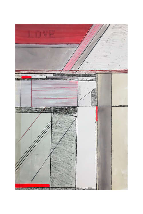 LV No. 10 - Abstract Art Painting 44x28 | Shilo Ratner | Oil And Acrylic Painting in Paintings by Shilo Ratner