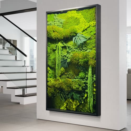 Botanical Garden Moss Art By Moss Art Installations | Decorative Frame in Decorative Objects by Moss Art Installations