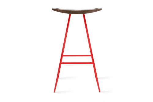 Roberts Bar Stools 30"H | Chairs by Tronk Design. Item made of wood with steel