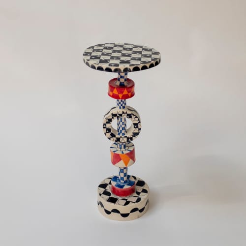 Checked Drink Table | Side Table in Tables by Rust Designs