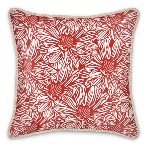 Daisy Silk Cushion Daisy Silk Cushion Daisy Silk Cushion | Pillows by Sean Martorana. Item composed of fabric