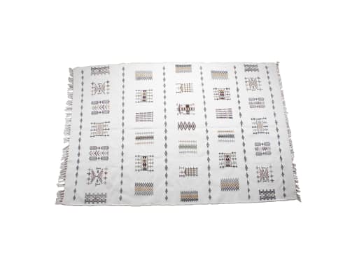Handwoven wool rug | Area Rug in Rugs by Berber Art. Item made of cotton with fiber