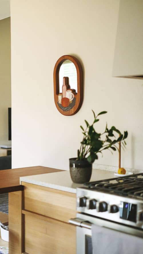 Still Life Mirror #1 | Decorative Objects by HALF HALT. Item composed of walnut and glass