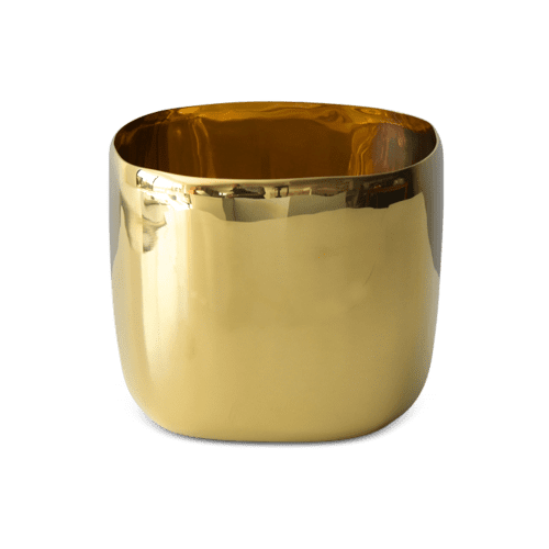 Cuadrado Large Vessel In Brass | Vase in Vases & Vessels by Tina Frey. Item composed of brass
