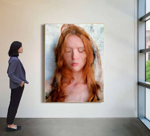 Portrait 468 – Large Format Contemporary Female Portrait Print | Prints by Dario Moschetta