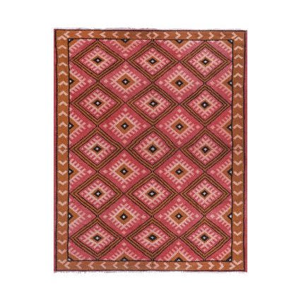 Vintage Hand Knotted Moroccon Rug 8' X 9'11'' | Area Rug in Rugs by Vintage Pillows Store