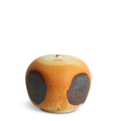 H: 6" w: 6.5" | Vase in Vases & Vessels by SKOBY JOE CERAMICS. Item made of stoneware