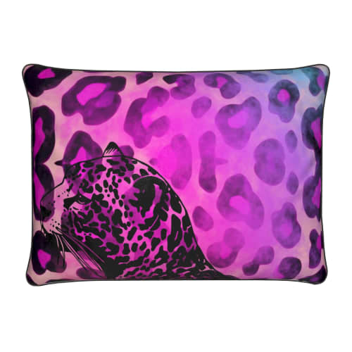 Pink Leopard Smoke Cushion | Pillows by Heirloom Wild by Candace Marquette