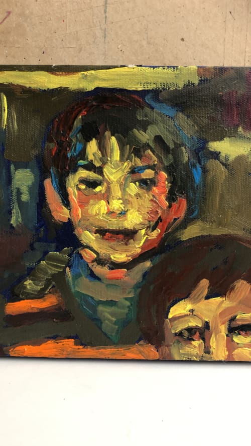 Little Ricky | Oil And Acrylic Painting in Paintings by Eric Farache Artist