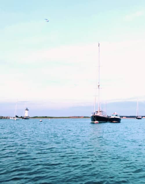 Cocktail Hour By Harbor Light | Photography by Neon Dunes by Lily Keller