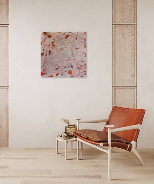 Soft Sand Original Painting on Canvas | Mixed Media by Jessalin Beutler. Item made of canvas