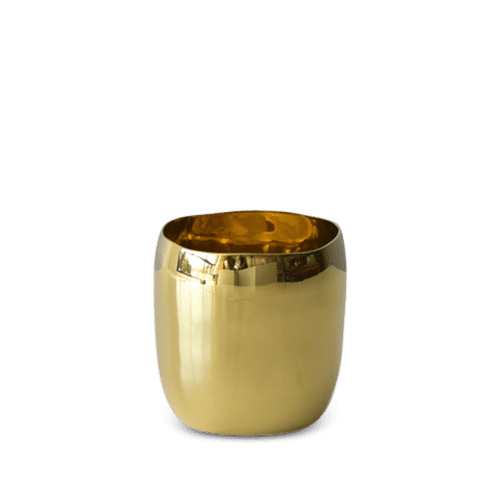 Cuadrado Petite Vessel In Brass | Vase in Vases & Vessels by Tina Frey. Item composed of brass