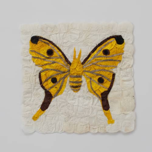 Mini Moth - Argema mittrei | Mixed Media by Tanana Madagascar. Item made of fabric