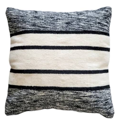 Ola Handwoven Wool Decorative Throw Pillow Cover | Pillows by Mumo Toronto Inc. Item composed of fabric