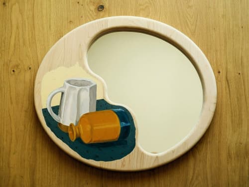 Still Life Mirror #2 | Decorative Objects by HALF HALT. Item made of maple wood with synthetic