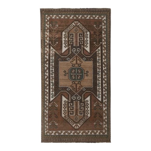 Vintage Anatolia Kars Nomads Carpet, Wool Rug, Handmade | Runner Rug in Rugs by Vintage Pillows Store. Item made of cotton