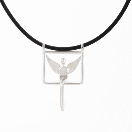 Sterling Silver Angel Pendant | Sculptures by YENNY COCQ