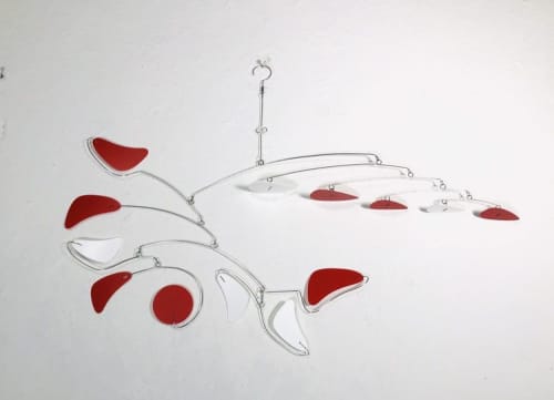 Mobile For Low Ceiling Loft or Sun Room Serenity Style | Wall Sculpture in Wall Hangings by Skysetter Designs. Item made of metal works with modern style