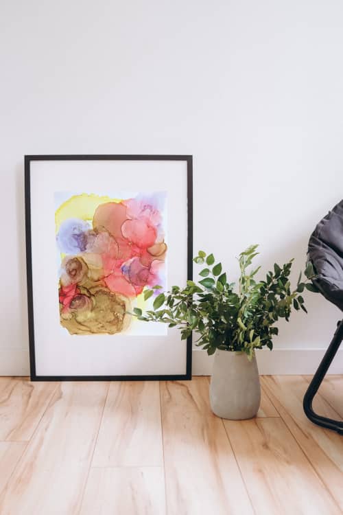 Unfolding With Every Moment | original abstract painting | Mixed Media in Paintings by Megan Spindler