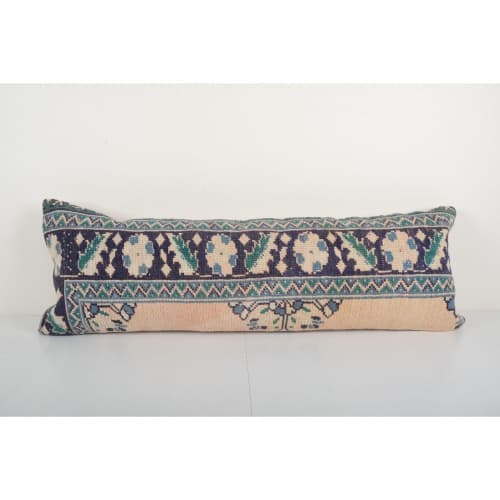 Decorative Turkish Long Cushion Cover, Faded Bedroom Hippie | Sham in Linens & Bedding by Vintage Pillows Store. Item made of cotton