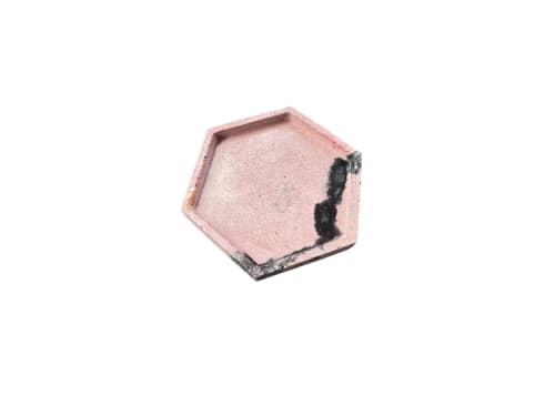 Blush Hex Tray | Decorative Tray in Decorative Objects by RAW & UNIQ