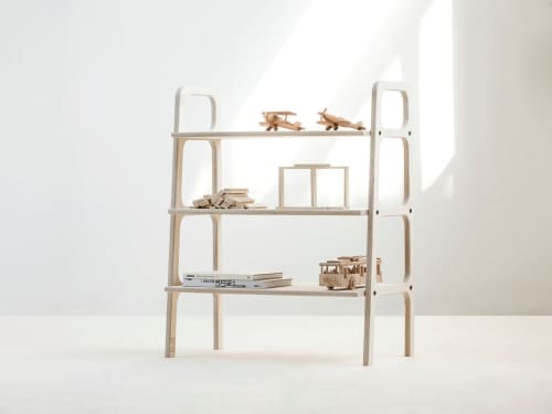 SPECIAL OFFER Work from home, Midcentury home, Bookshelf | Book Case in Storage by Plywood Project. Item composed of oak wood in minimalism or mid century modern style