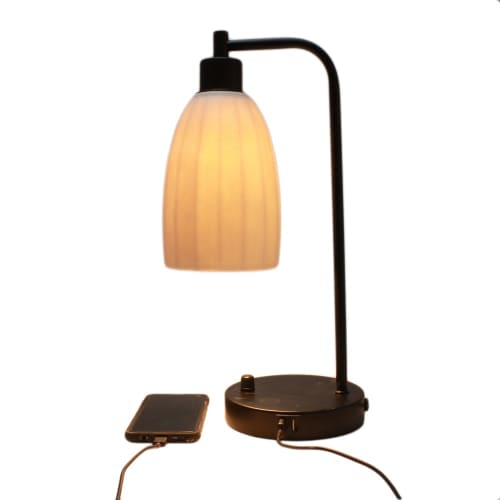 Dolan Porcelain Table Lamp | Lamps by The Bright Angle. Item made of metal with ceramic