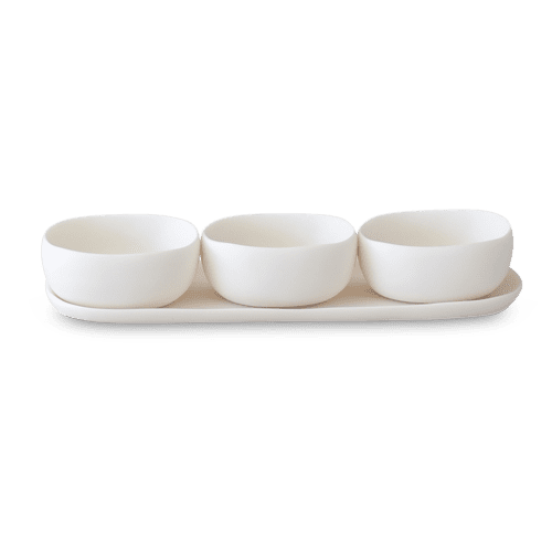 Cuadrado Serving Bowl Trio | Dinnerware by Tina Frey. Item composed of synthetic